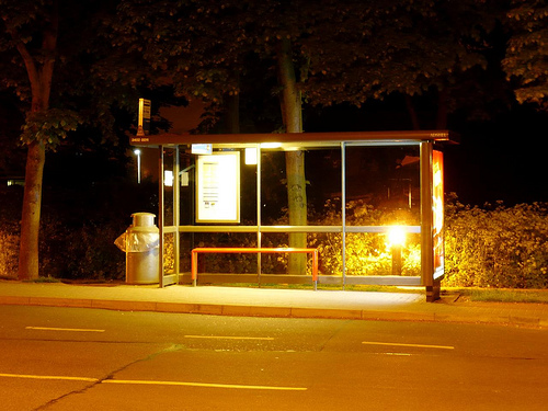bus-stop-at-night